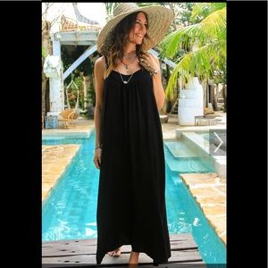 Rayon seersucker slip dress